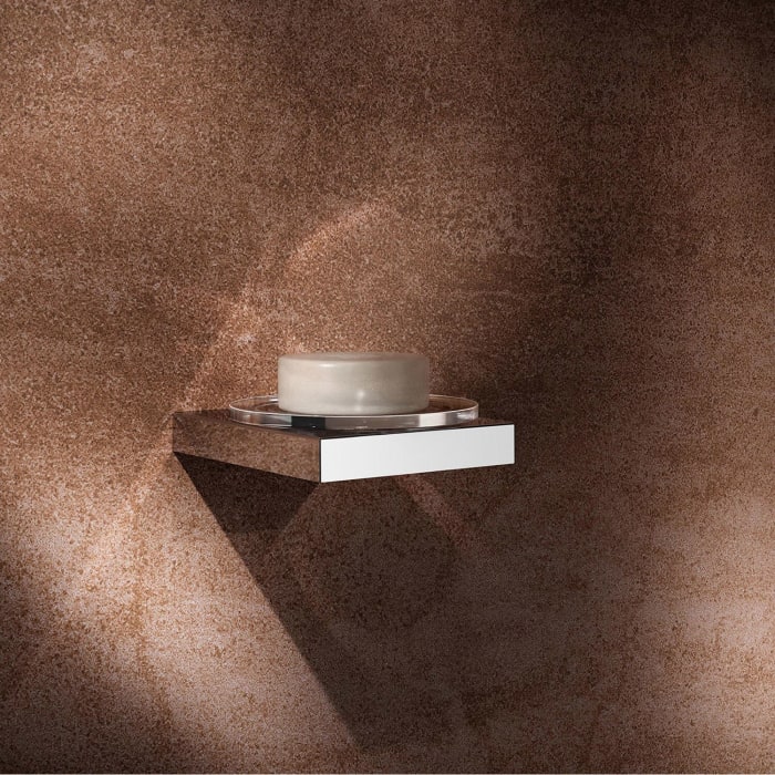 Keuco EDITION 90 Square Seifenablage mit Echtkristall-Glas