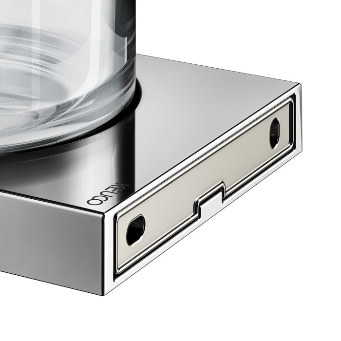 Keuco EDITION 90 Square Glashalter mit Echtkristall-Glas