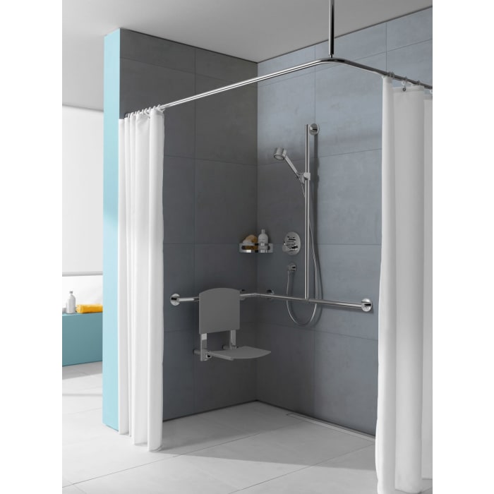 Keuco Plan Care Duschhandlauf mit Brausestange