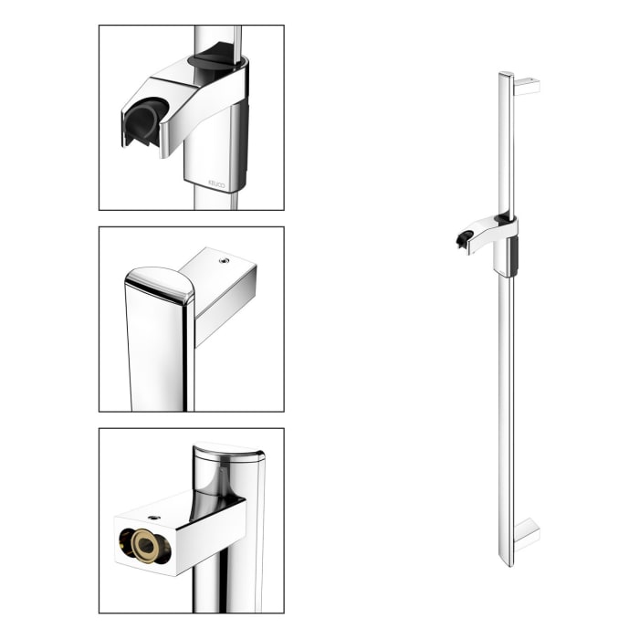 Keuco AXESS Brausestange aus Metall, Länge: 100 cm