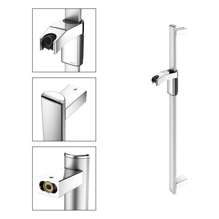 Keuco AXESS Brausestange aus Metall, Länge: 80 cm
