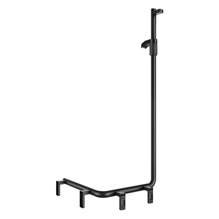 Keuco AXESS Eck-Duschhandlauf 90° mit Brausestange links, 53,1 x 55 x 130,1 cm