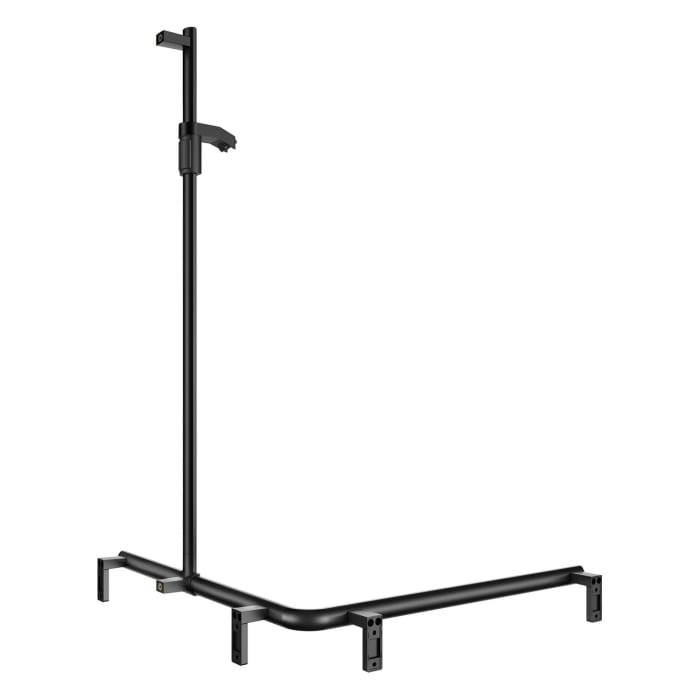 Keuco AXESS Eck-Duschhandlauf 90° mit Brausestange, 85 x 85 x 130,1 cm