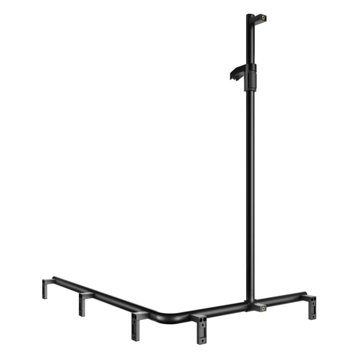 Keuco AXESS Eck-Duschhandlauf 90° mit Brausestange, 115 x 85 x 130,1 cm