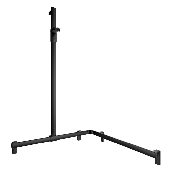 Keuco AXESS Eck-Duschhandlauf 90° mit Brausestange, 85 x 85 x 130,1 cm