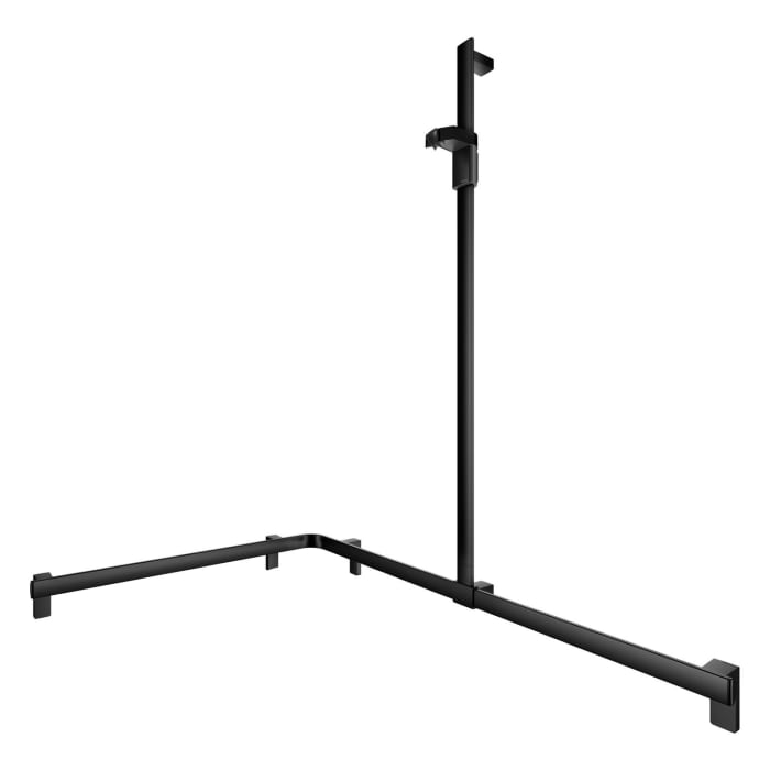 Keuco AXESS Eck-Duschhandlauf 90° mit Brausestange, 115 x 85 x 130,1 cm