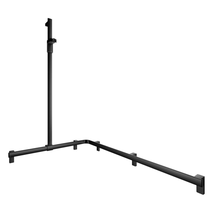 Keuco AXESS Eck-Duschhandlauf 90° mit Brausestange, 115 x 85 x 130,1 cm