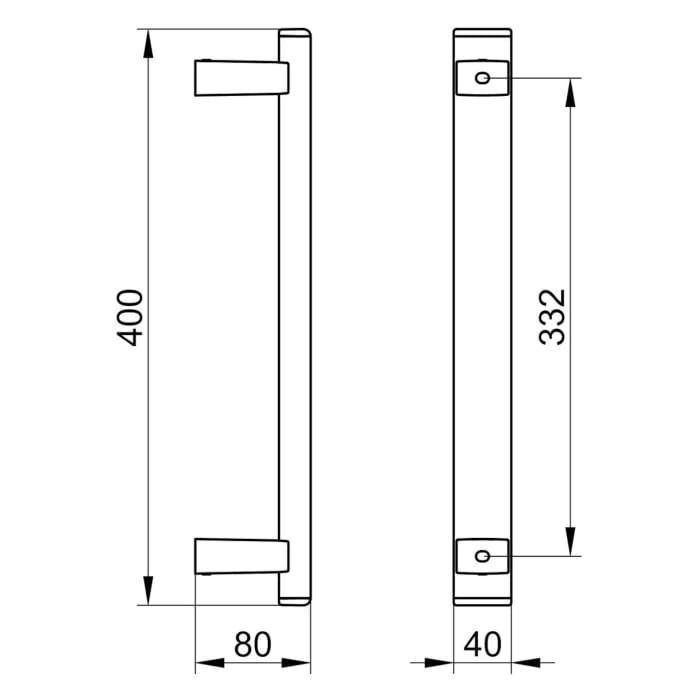 Keuco AXESS Haltegriff senkrecht 40 cm