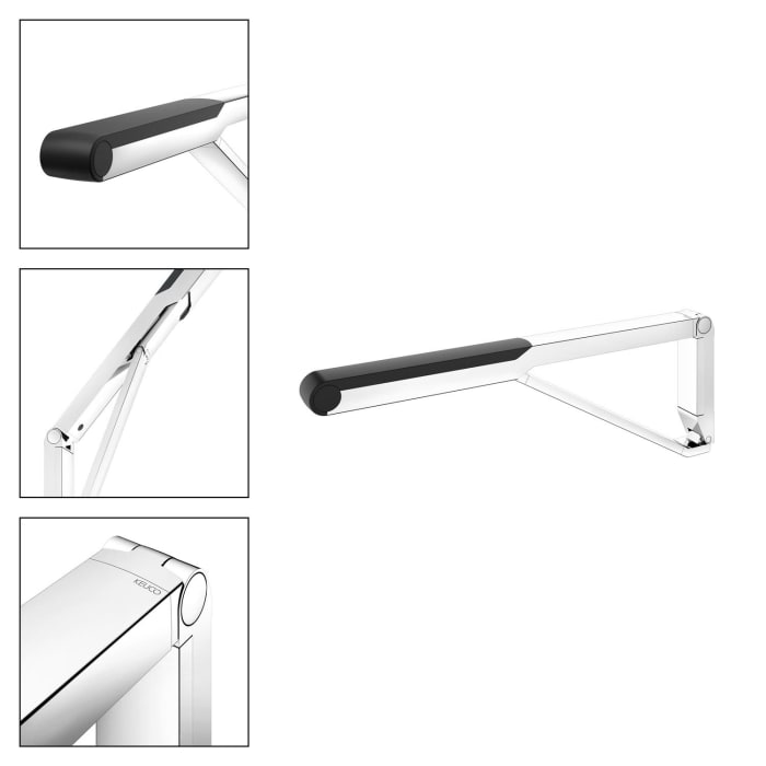 Keuco AXESS Stützklappgriff für Waschtisch und WC 70 cm