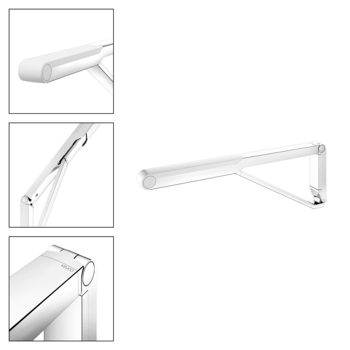 Keuco AXESS Stützklappgriff für Waschtisch und WC 70 cm