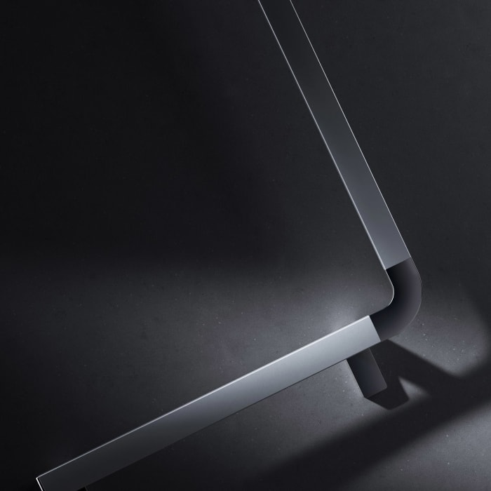 Keuco AXESS Winkelgriff 90° aus Metall, rechte Ausführung, 38,1 x 85,1 cm