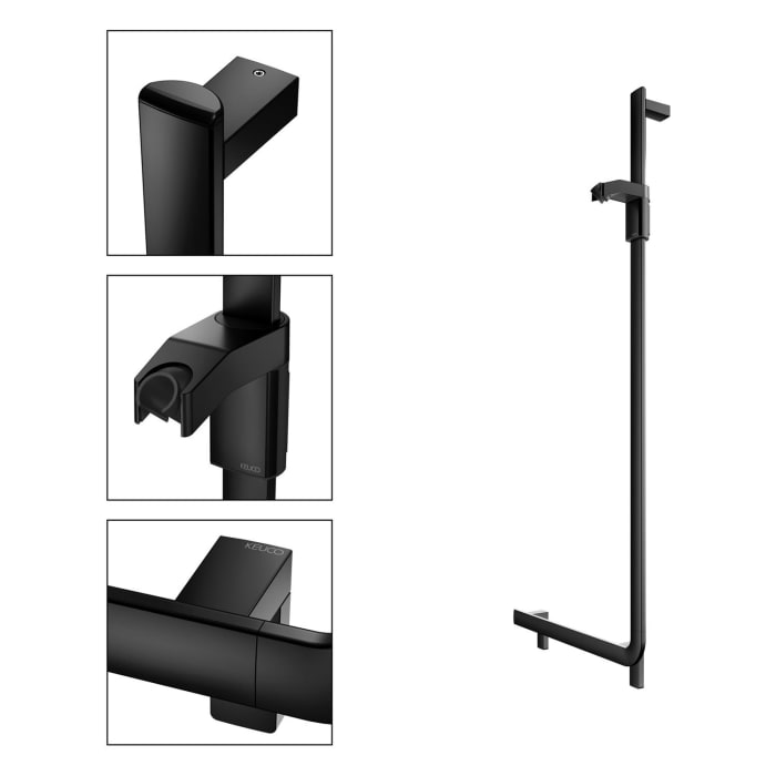 Keuco AXESS Winkelgriff 90° mit Brauseschieber rechts, 58,1 x 8 x 130,1 cm