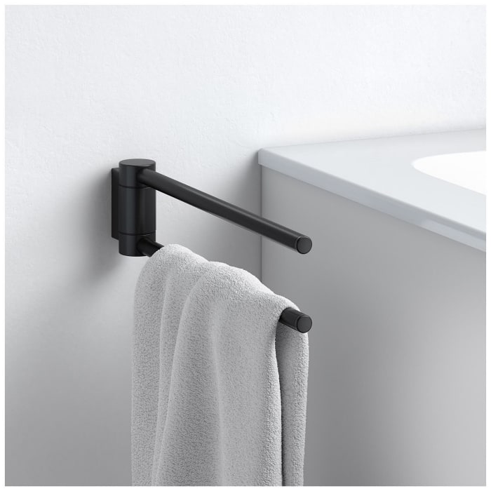 Keuco Plan Black Selection Handtuchhalter zweiarmig 30 cm