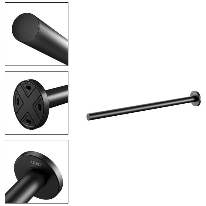 Keuco Plan Black Selection Handtuchhalter einarmig 45 cm