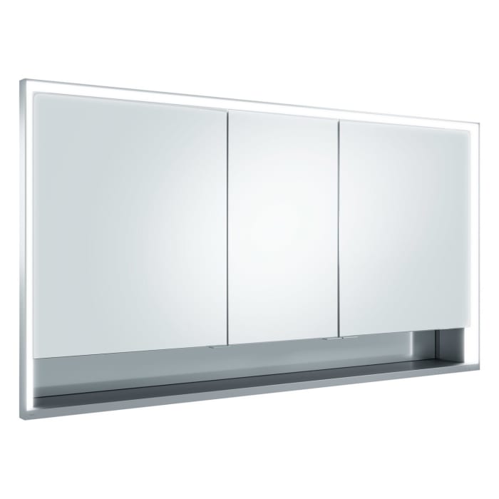 Keuco Royal Lumos Wandeinbau Spiegelschrank 140 x 73,5 cm, 3 Türen, offene Ablage, CH Version