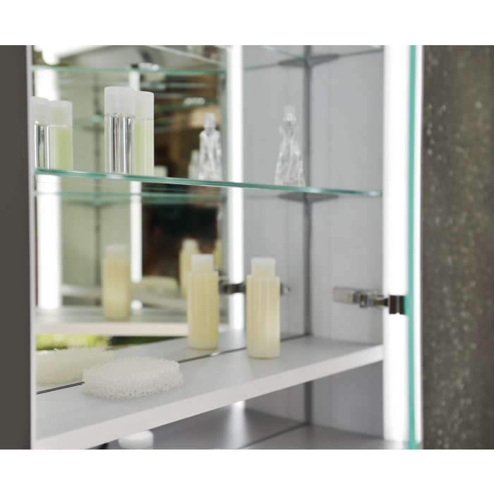 Keuco Royal Lumos Wandvorbau Spiegelschrank 65 x 73,5 cm, Anschlag rechts, CH Version