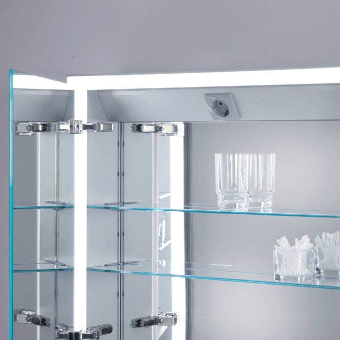 Keuco Royal Lumos Wandvorbau Spiegelschrank 65 x 73,5 cm, Anschlag links, CH Version