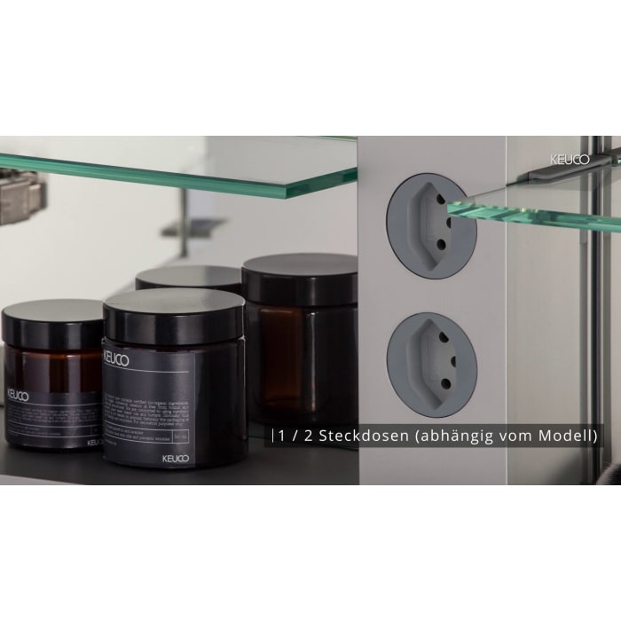 Keuco Royal Lumos Wandeinbau Spiegelschrank 105 x 73,5 cm, 2 Türen, CH Version