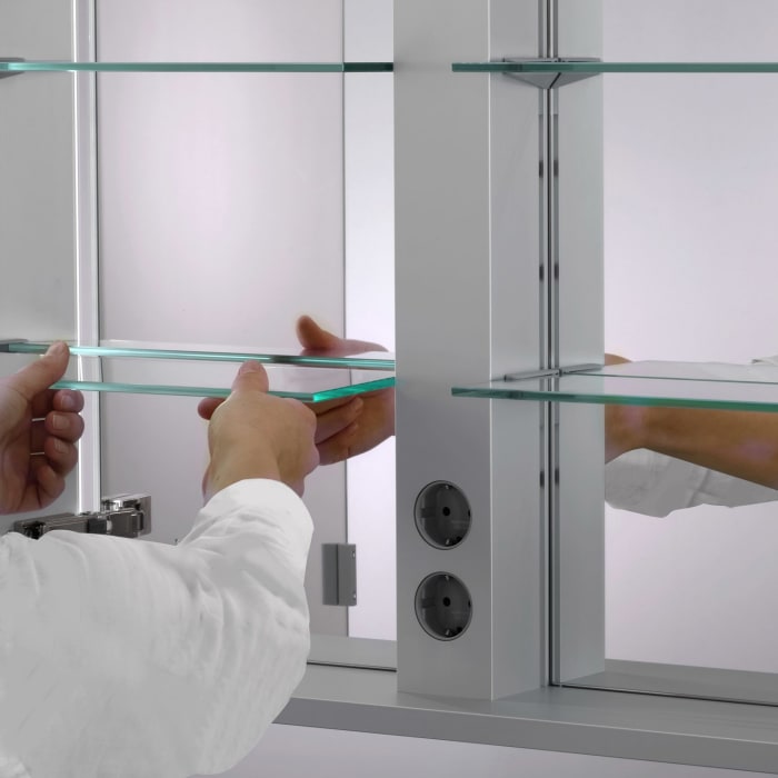 Keuco Royal Lumos Wandeinbau Spiegelschrank 105 x 73,5 cm, 2 Türen, CH Version