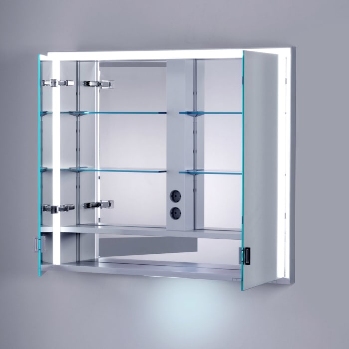 Keuco Royal Lumos Wandvorbau Spiegelschrank 105 x 73,5 cm, 2 Türen, CH Version