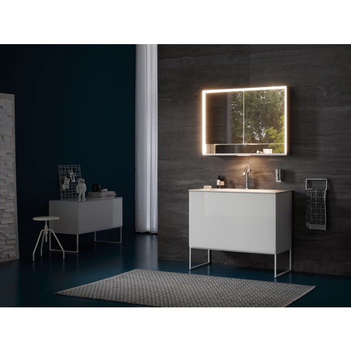 Keuco Royal Lumos Wandvorbau Spiegelschrank 80 x 73,5 cm, 2 Türen, offene Ablage, CH Version