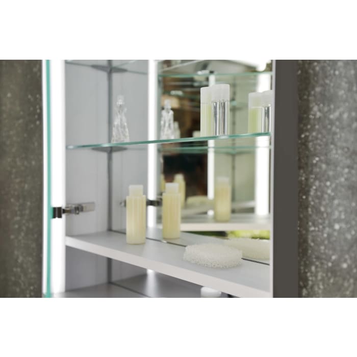 Keuco Royal Lumos Unterputz-Spiegelschrank 65 x 73,5 cm mit LED-Beleuchtung, Türanschlag links