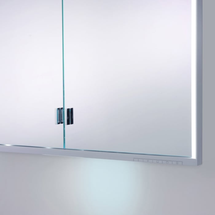 Keuco Royal Lumos Unterputz-Spiegelschrank 70 x 73,5 cm mit LED-Beleuchtung, 2 Türen