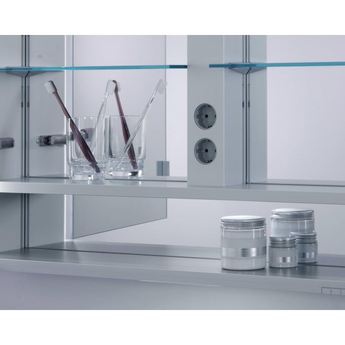 Keuco Royal Lumos Unterputz-Spiegelschrank 140 x 73,5 cm mit LED-Beleuchtung, 3 Türen