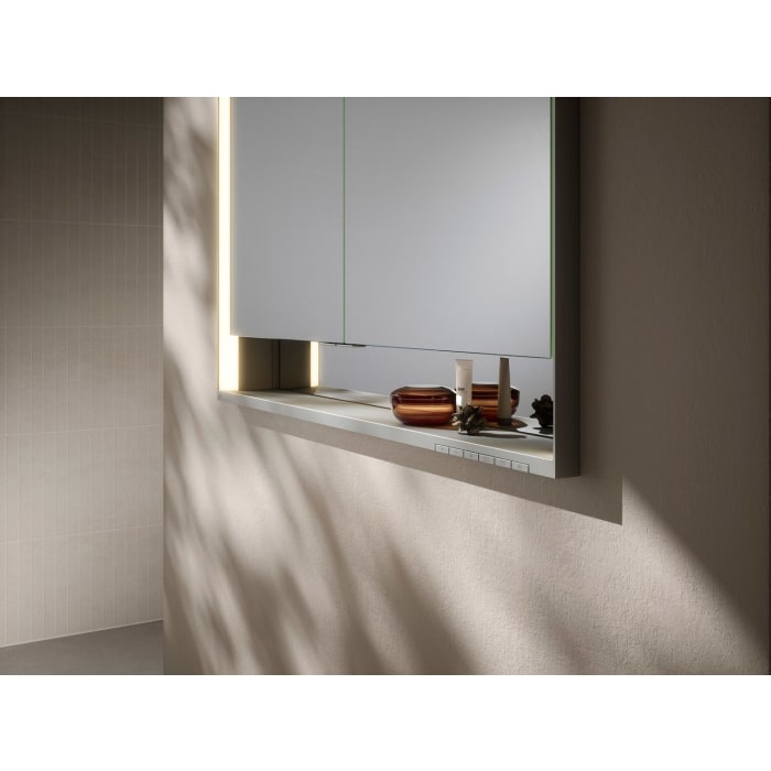 Keuco Royal Lumos Unterputz-Spiegelschrank 90 x 73,5 cm mit LED-Beleuchtung, 2 Türen