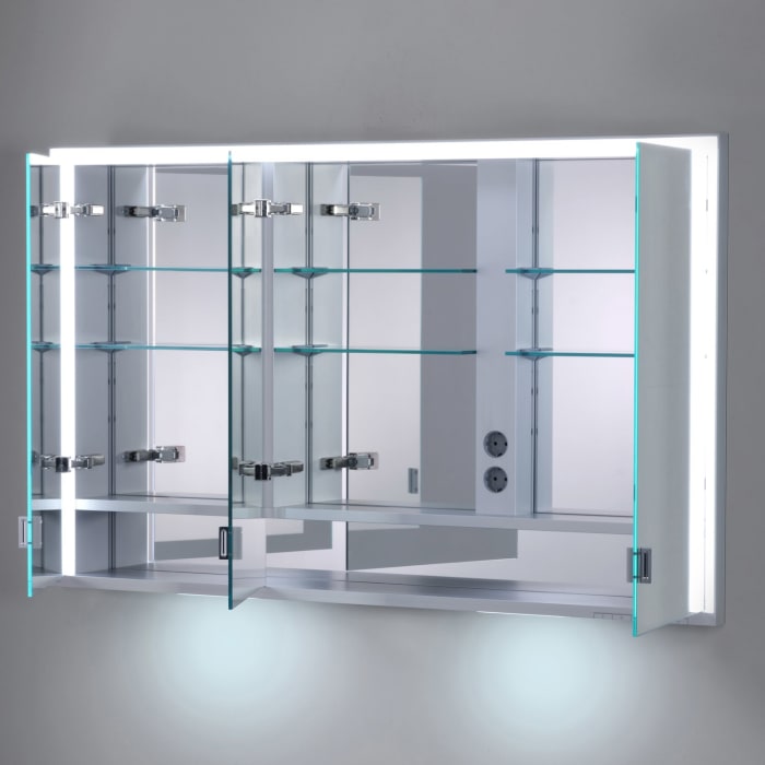 Keuco Royal Lumos Unterputz-Spiegelschrank 120 x 73,5 cm mit LED-Beleuchtung, 3 Türen