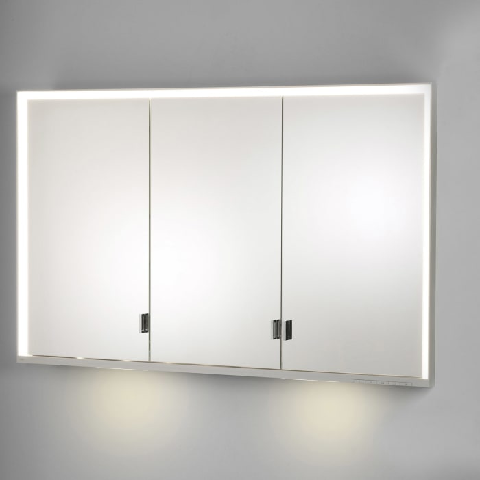 Keuco Royal Lumos Unterputz-Spiegelschrank 140 x 73,5 cm mit LED-Beleuchtung, 3 Türen