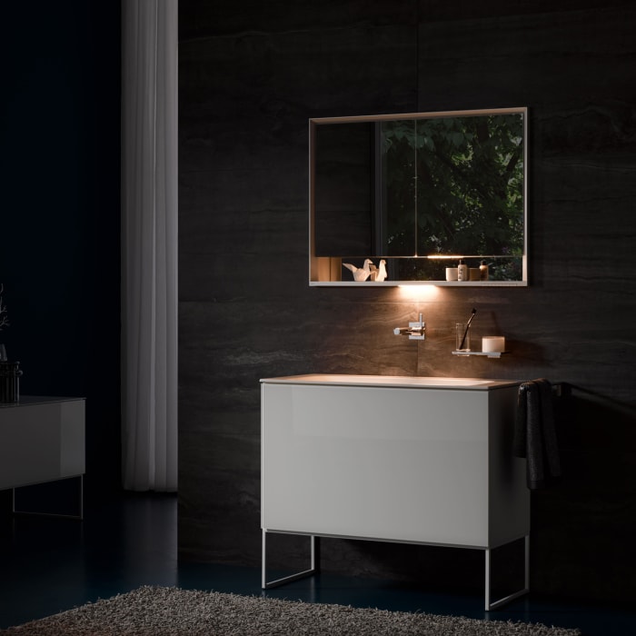 Keuco Royal Lumos Wandeinbau Spiegelschrank 80 x 73,5 cm, DALI-steuerbar, offene Ablage