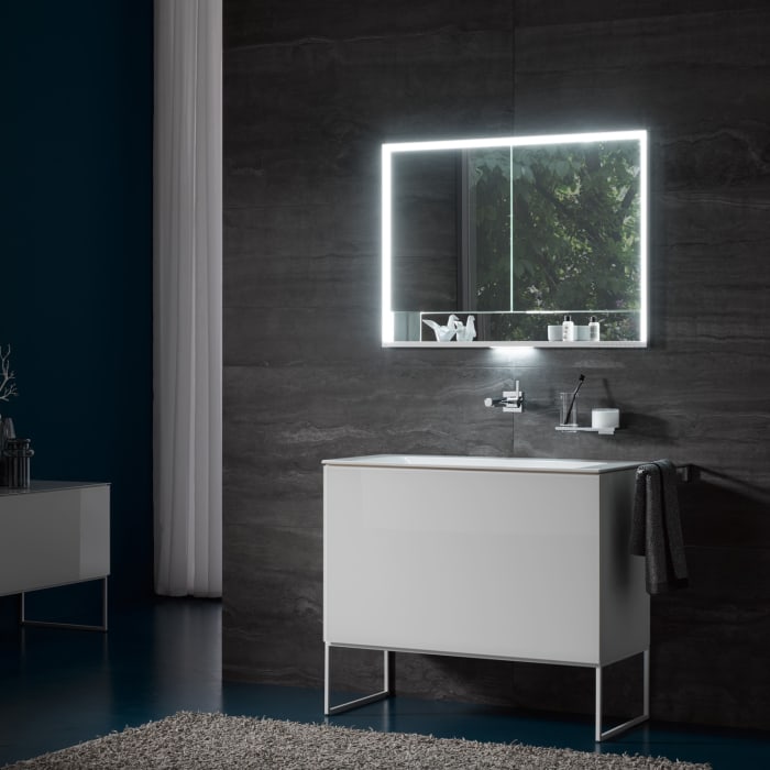 Keuco Royal Lumos Wandeinbau Spiegelschrank 100 x 73,5 cm, DALI-steuerbar, offene Ablage