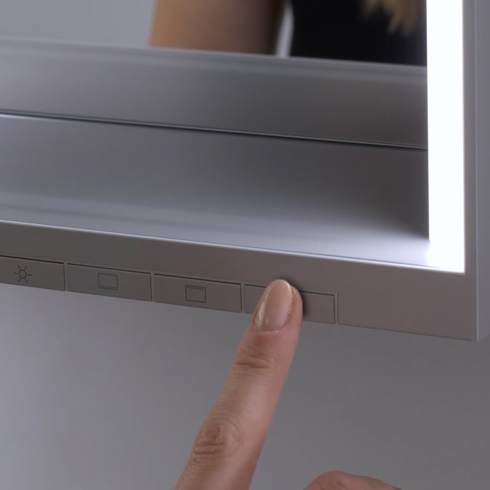 Keuco Royal Lumos Wandvorbau Spiegelschrank 140 x 73,5 cm, DALI-steuerbar, offene Ablage