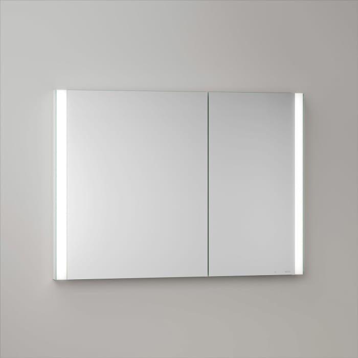 Keuco Royal Metis LED Unterputz-Spiegelschrank 100 x 71 cm, mit 2 Türen asymmetrisch