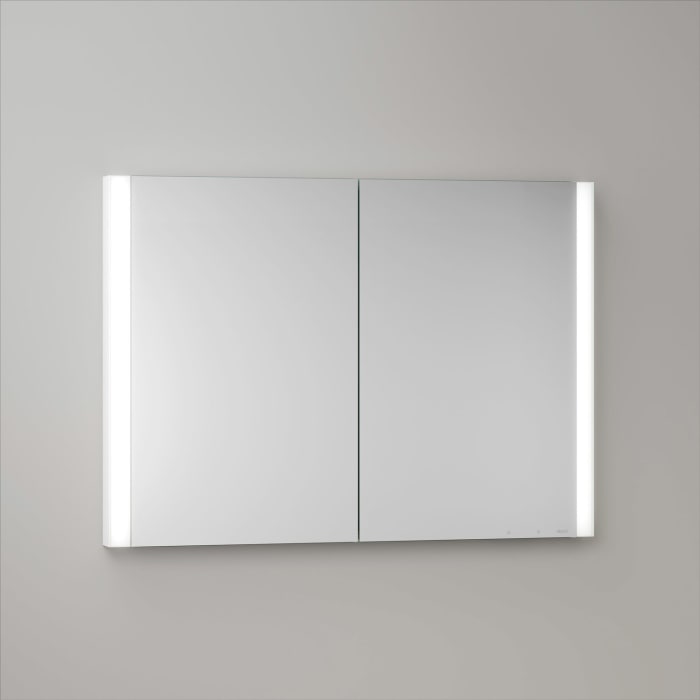 Keuco Royal Metis LED Unterputz-Spiegelschrank 100 x 71 cm, 2 Türen mit Spiegelheizung