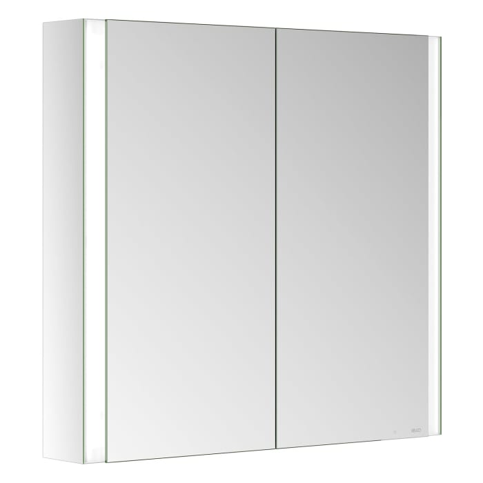 Keuco Royal Metis LED Aufputz-Spiegelschrank 80 x 71 cm mit 2 Türen