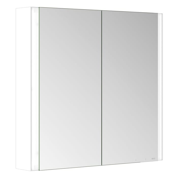Keuco Royal Metis LED Aufputz-Spiegelschrank 80 x 71 cm, 2 Türen mit Spiegelheizung