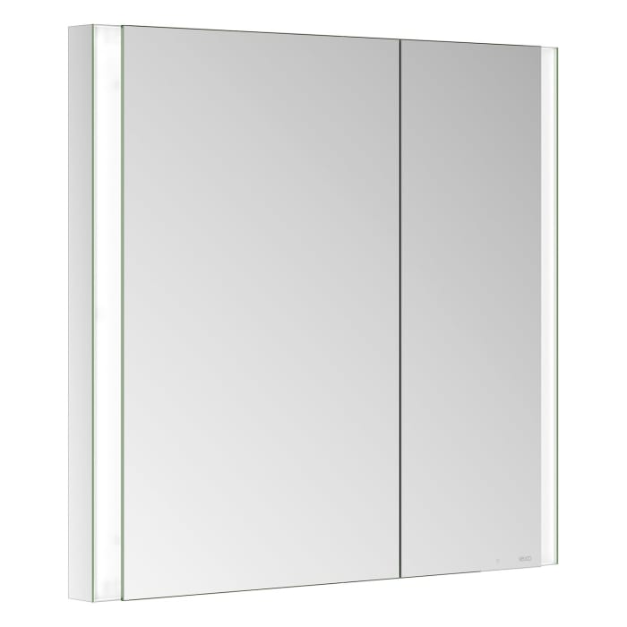 Keuco Royal Metis LED Unterputz-Spiegelschrank 80 x 71 cm, mit 2 Türen asymmetrisch, französiche Ausführung
