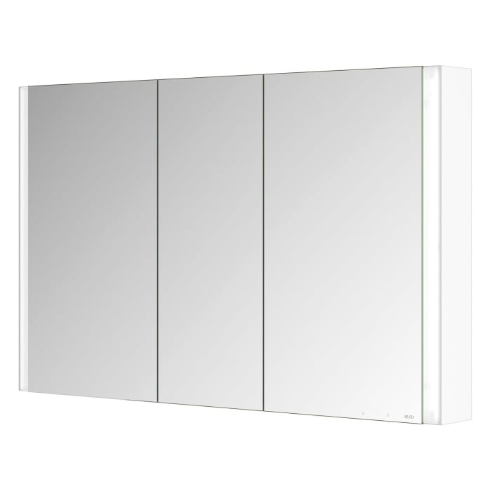 Keuco Royal Metis LED Aufputz-Spiegelschrank 120 x 71 cm, 3 Türen mit Spiegelheizung, französiche Ausführung