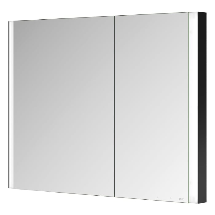 Keuco Royal Metis LED Unterputz-Spiegelschrank 100 x 71 cm, 2 Türen mit Spiegelheizung, asymmetrisch, französiche Ausführung