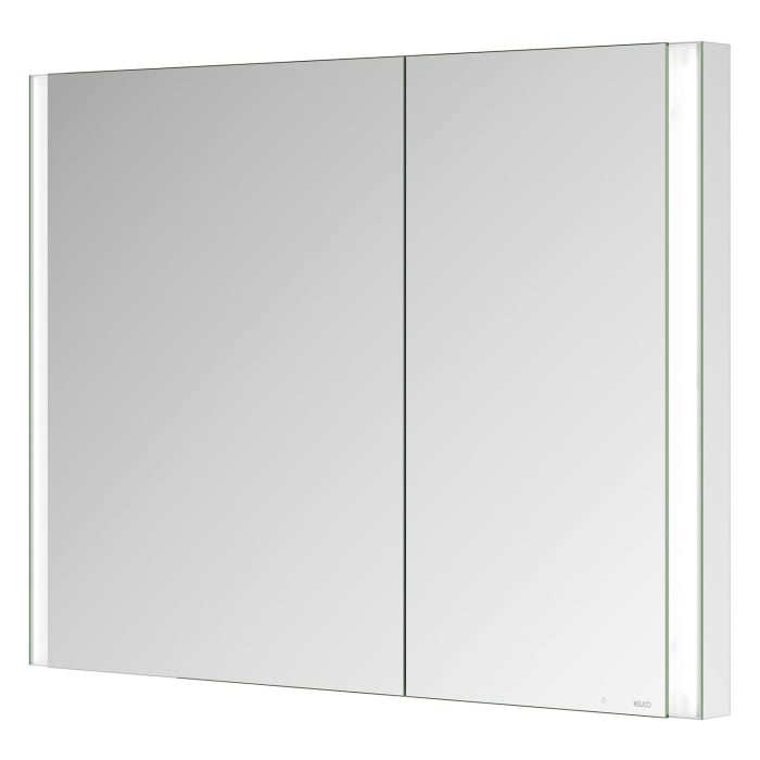 Keuco Royal Metis LED Unterputz-Spiegelschrank 100 x 71 cm, mit 2 Türen asymmetrisch, französiche Ausführung