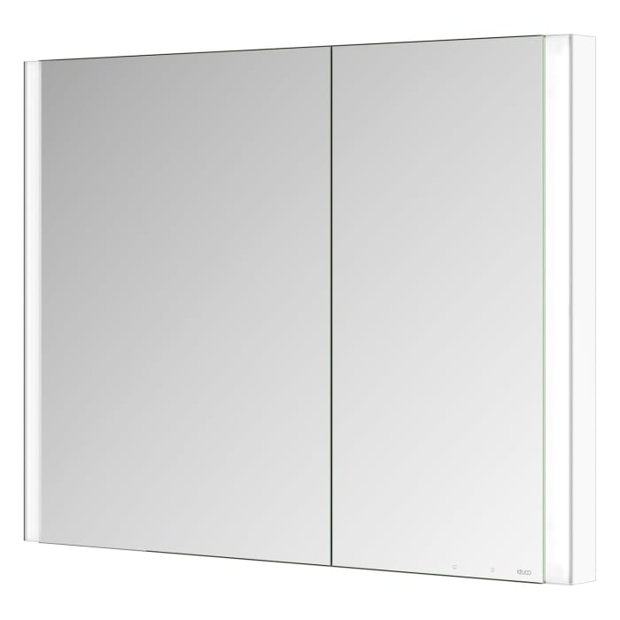 Keuco Royal Metis LED Unterputz-Spiegelschrank 100 x 71 cm, 2 Türen mit Spiegelheizung, asymmetrisch, französiche Ausführung