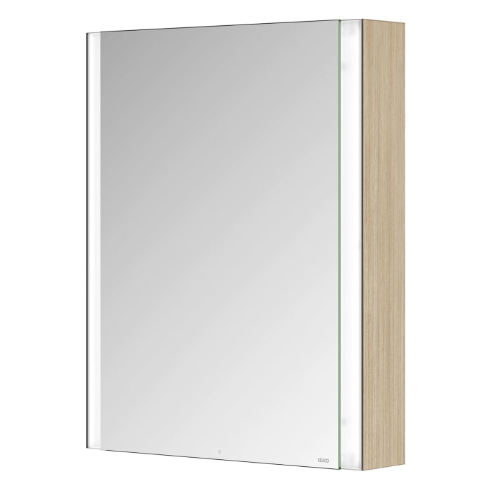 Keuco Royal Metis LED Aufputz-Spiegelschrank 60 x 71 cm Türanschlag rechts, schweizer Ausführung