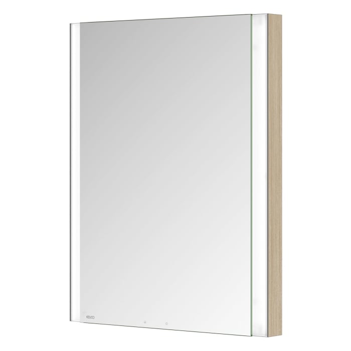 Keuco Royal Metis LED Unterputz-Spiegelschrank 60 x 71 cm mit Spiegelheizung, Türanschlag links, schweizer Ausführung