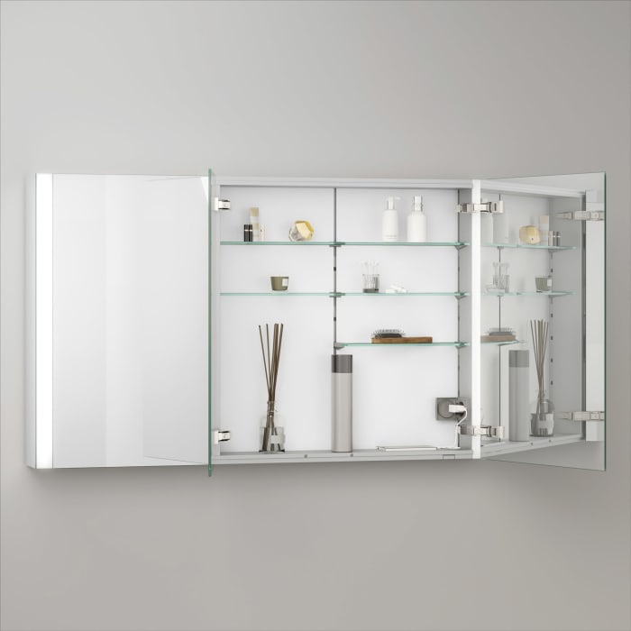 Keuco Royal Metis LED Aufputz-Spiegelschrank 120 x 71 cm mit 3 Türen