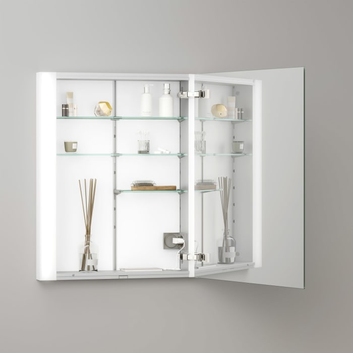 Keuco Royal Metis LED Unterputz-Spiegelschrank 60 x 71 cm Türanschlag rechts