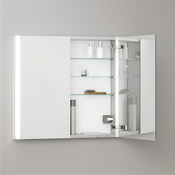 Keuco Royal Metis LED Unterputz-Spiegelschrank 80 x 71 cm, 2 Türen mit Spiegelheizung