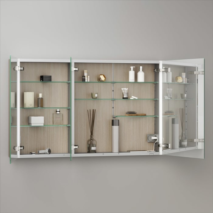 Keuco Royal Metis LED Aufputz-Spiegelschrank 120 x 71 cm mit 3 Türen