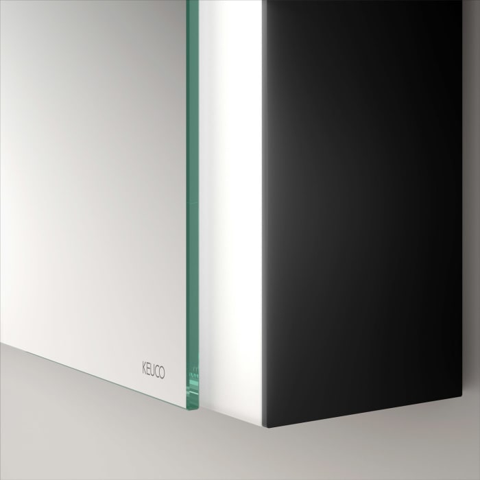 Keuco Royal Metis LED Aufputz-Spiegelschrank 60 x 71 cm Türanschlag rechts, schweizer Ausführung